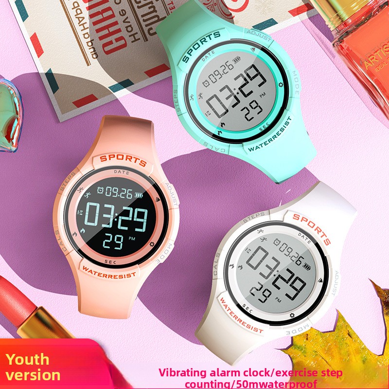 Outdoor Sport For Kids - Reloj LED de Silicona Impermeable 2026