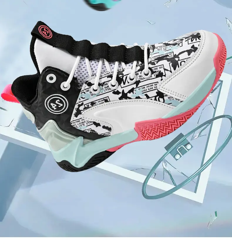 Outdoor Sport Court - Zapatillas de Baloncesto para Adolescentes, Diseño
