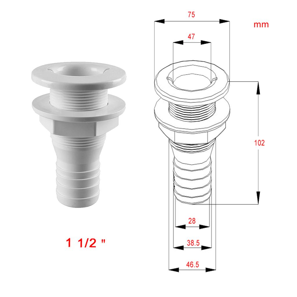 Outdoor Sport Hose - Conector de manguera marina a través