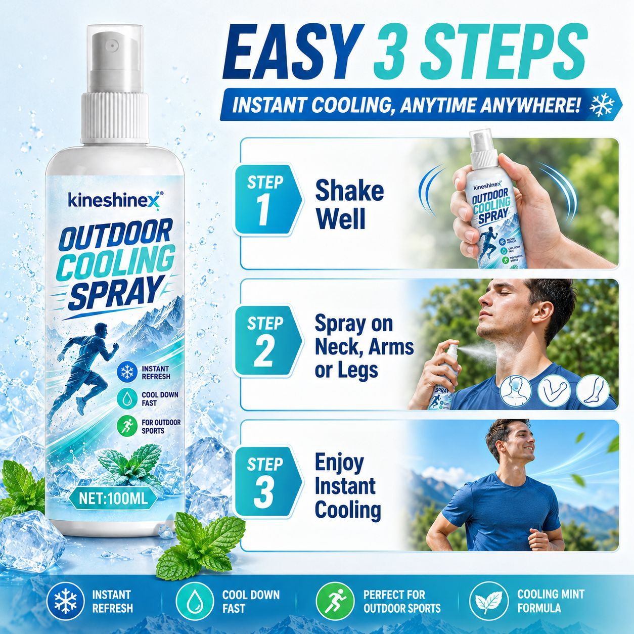 Spray Refrescante para Exterio - Outdoor Sport Activity reseña y precio